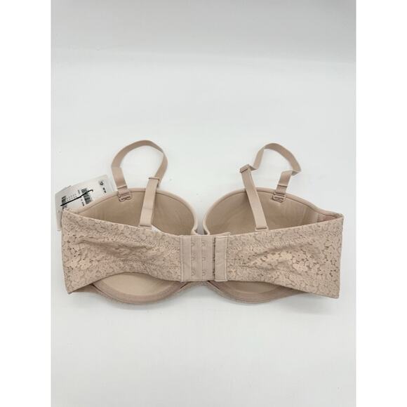 Chantelle Norah Comfort Strapless Convertible Bra Nude Rose New Size 34D B2482 - Picture 5 of 7